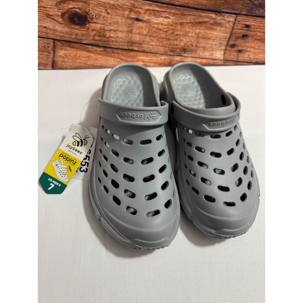 JOYBEES Men’s Chance Clogs Gray Size 7 NEW
